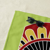 Aangepaste naam voor Cool Tiki & kleurenhanddoek 3 Strandlaken (In situ)