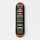 Aangepaste naam voor Cool Tiki Totem Skateboard (Voorkant)