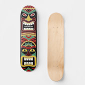 Aangepaste naam voor Cool Tiki Totem Skateboard (Voorkant)