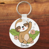 Aangepaste naam voor Cute Baby Sleuf Sleutelhanger (Voorkant)