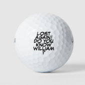 Aangepaste naam voor gepersonaliseerd bericht golfballen (Voorkant)