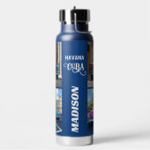 Aangepaste naam voor Havana CUBA Cars Waterfles (Links)