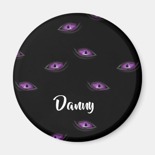 Aangepaste naam voor kattenogen magneet (Voorkant)