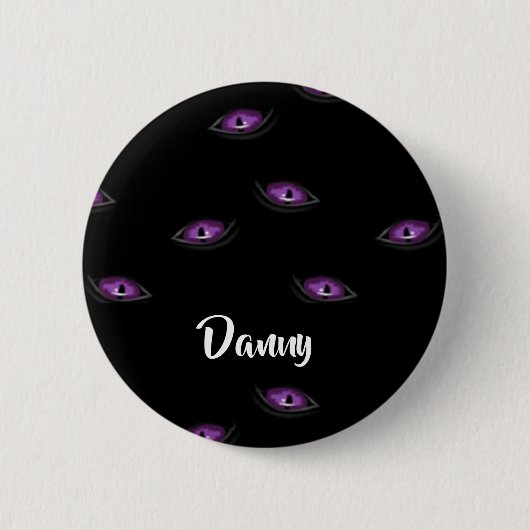Aangepaste naam voor kattenogen ronde button 5,7 cm (Voorkant)