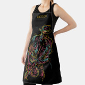 Aangepaste naam voor kleurrijke Jazz Player-platfo Schort (Insitu)