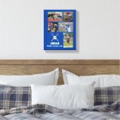 Aangepaste naam voor Lacrosse Photo Collage Team P Canvas Afdruk (Insitu (Slaapkamer))