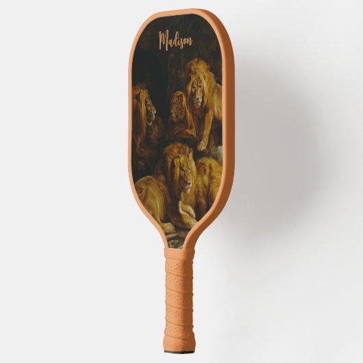 Aangepaste naam voor leeuwen pickleball paddle (Links)