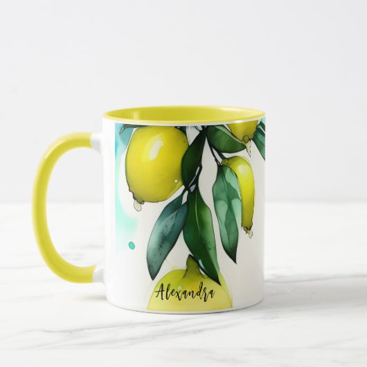 Aangepaste naam voor Lemon Tree Mok (Links)