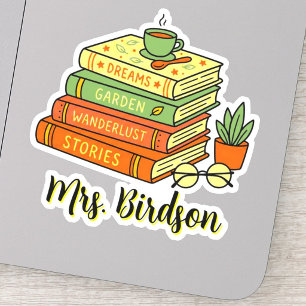 Aangepaste naam voor leraren en studenten Mooie Sticker