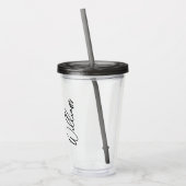 Aangepaste naam voor modern script acryl drinkbeker (Links)