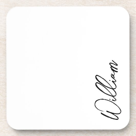 Aangepaste naam voor modern script bier onderzetter (Voorkant)