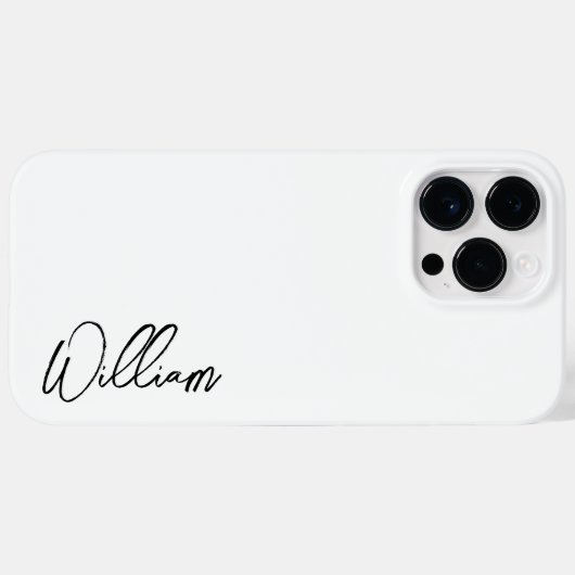 Aangepaste naam voor modern script Case-Mate iPhone case (Achterkant (horizontaal))