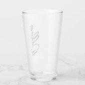 Aangepaste naam voor modern script glas (Achterkant)