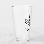 Aangepaste naam voor modern script glas (Voorkant)