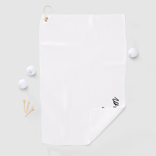 Aangepaste naam voor modern script golfhanddoek (Insitu)