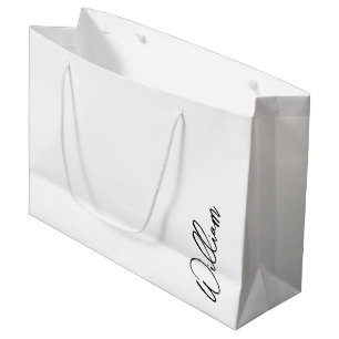 Aangepaste naam voor modern script groot cadeauzakje