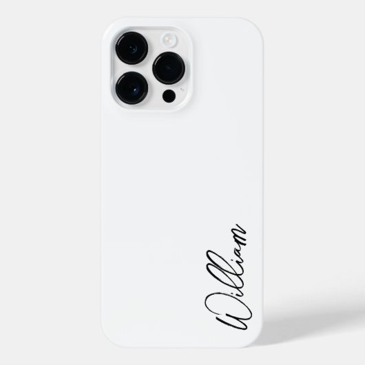 Aangepaste naam voor modern script iPhone hoesje (Achterkant)