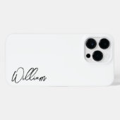 Aangepaste naam voor modern script iPhone hoesje (Achterkant horizontaal)