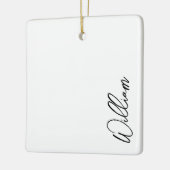 Aangepaste naam voor modern script keramisch ornament (Links)