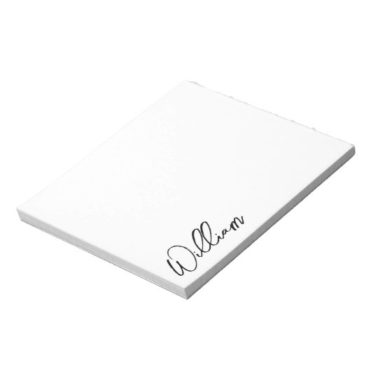 Aangepaste naam voor modern script notitieblok (Gedraaid)