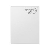 Aangepaste naam voor modern script notitieblok (Gedraaid)