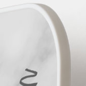 Aangepaste naam voor modern script pickleball paddle (Links Detail)