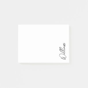 Aangepaste naam voor modern script post-it® notes