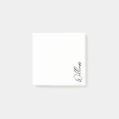 Aangepaste naam voor modern script post-it® notes (Voorkant)