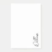 Aangepaste naam voor modern script post-it® notes (Voorkant)