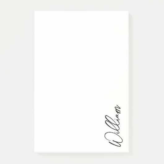 Aangepaste naam voor modern script post-it® notes (Voorkant)