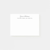Aangepaste naam voor modern script post-it® notes (Voorkant)