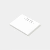 Aangepaste naam voor modern script post-it® notes (Schuin)