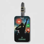 Aangepaste naam voor Music DJ Bagagelabel (Voorkant (verticaal))