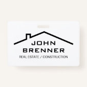 Aangepaste naam voor onroerend goed en de ontwikke badge (Voorkant)