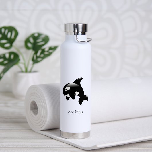 Aangepaste naam voor orka walvis waterfles (Yoga (Gedraaid) )