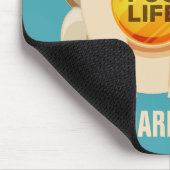 Aangepaste naam voor Pug Life en kleurenmuizepad Muismat (Hoek)