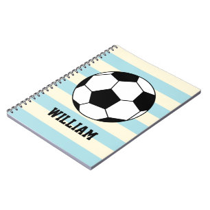 Aangepaste naam voor Sportspeler Soccer Football Notitieboek