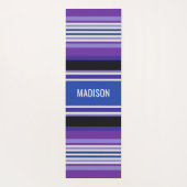 Aangepaste naam voor Stripes Pattern yoga mat (Achterkant)