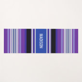 Aangepaste naam voor Stripes Pattern yoga mat (Voorkant (horizontaal))
