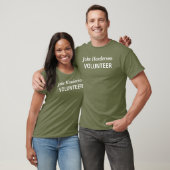 Aangepaste naam vrijwilliger  t-shirt (Unisex)