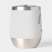 Aangepaste naam Vrolijk Kerst peperkoek man grijs (Voorkant)