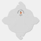 Aangepaste naam Vrolijk Kerst peperkoek man grijs Bedankdoosjes (Ongevouwen)