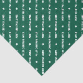 Aangepaste naam Vrolijk Kerstfeest Typografie Groe Tissuepapier (Detail)