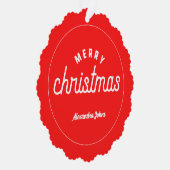 Aangepaste naam vrolijk kerstpapier ornament tree (Rechts)