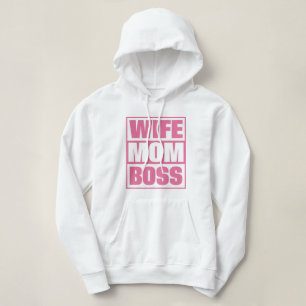 Aangepaste naam Vrouw - Mam - Baas Hoodie