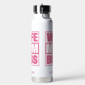 Aangepaste naam Vrouw - Mam - Baas Waterfles (Links)