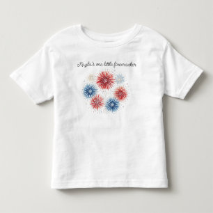 Aangepaste naam vuurwerk kinder shirts