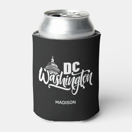 Aangepaste naam Washington DC Blikjeskoeler (Blikje Voorkant)