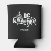 Aangepaste naam Washington DC Blikjeskoeler (Achterkant)