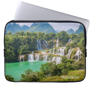 Aangepaste naam Waterfall-laptophoezen Laptop Sleeve